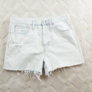 Madewell The Dadjean Short in Calaveros Wash Womens 30 Fray Hem